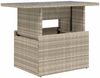 vidaXL Gartentisch mit Glasplatte Hellgrau 100x55x73 cm Poly Rattan 366183 Bild 2