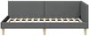 vidaXL Eckbettgestell Dunkelgrau 90 cm x 190 cm Stoff und Sperrholz 42016182 Bild 5