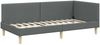vidaXL Eckbettgestell Dunkelgrau 90 cm x 190 cm Stoff und Sperrholz 42016182 Bild 4