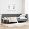 vidaXL Eckbettgestell Dunkelgrau 90 cm x 190 cm Stoff und Sperrholz 42016182 Bild 1