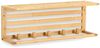 ZELLER 13828 Wandregal mit Haken, Bambus FSC zertifiziert, ca. 57 x 15 x 20 cm Bild 1