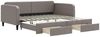 vidaXL Tagesbett Ausziehbar mit Schubladen Taupe 100x200 cm Stoff 3196860 Bild 2