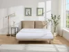Vente-unique - IBEDIA Bett SamtStoff Schokoladenbraun - B 213 cm x H 100 cm x L 161 cm Bild 2