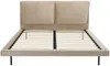 Vente-unique - IBEDIA Bett SamtStoff Schokoladenbraun - B 213 cm x H 100 cm x L 161 cm Bild 4