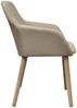 vidaXL Esszimmerstühle 2 Stk. Beige Stoff und Massivholz Eiche [241155] Bild 4
