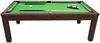 Vente-unique - IMPERIALE Indoor games Holz, Platte BraunGrün - B 114,2 cm x H 78,5 cm x L 207,7 cm Bild 5