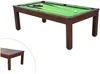 Vente-unique - IMPERIALE Indoor games Holz, Platte BraunGrün - B 114,2 cm x H 78,5 cm x L 207,7 cm Bild 4