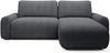 Selsey 'Lelu' Ecksofa mit Cordbezug, Schlaffunktion und Bettkasten, Dunkelgrau, beidseitig Bild 5
