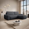 Selsey 'Lelu' Ecksofa mit Cordbezug, Schlaffunktion und Bettkasten, Dunkelgrau, beidseitig Bild 2