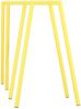 Tischgestell Benito 2er Set, pulverbeschichtetes Metall, modern, gelb, flexibel einsetzbar Bild 5