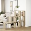 vidaXL Raumteiler-Bücherregal 3 Stufen Sonoma-Eiche 137,5x29x103,5 cm 857978 Bild 4