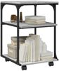 vidaXL Druckerständer 3 Ablagen Grau Sonoma 43x48x64 cm Holzwerkstoff 842279 Bild 5