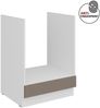 Küchen Herdunterschrank 60 cm Küche ARIA Sandgrau ultra matt + Weiss matt, hochwertige Fronten mit Anti Fingerprint Beschichtung Küchenzeile Küchenblock Bild 5