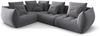Micadoni Ecksofa Bloom 4-Sitzer Links Samt Dunkelgrau Bild 2