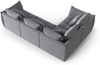 Micadoni Ecksofa Bloom 4-Sitzer Links Samt Dunkelgrau Bild 3