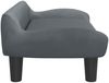 vidaxl Kindersofa 70 x 40 x 24 cm Samt, Dunkelgrau Bild 4
