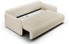 Sofa 2-Sitzer mit Schlaffunktion CALGARY Stoff Curio Creme Bild 3