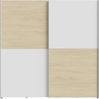 Schiebetürenschrank >Schach&matt< in Weiss / Puccini Eiche - 190,1x190,5x61,2 (BxHxT) Bild 3
