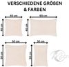 MOON Heimtextilien Kissenhüllen 2er Pack Kissenbezug - Serie Piano, Noppen-Struktur Bild 3