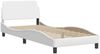 vidaXL Bett mit Matratze "Dover" Weiß 80x200 cm Kunstleder 3208298 Bild 4