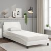 vidaXL Bett mit Matratze "Dover" Weiß 80x200 cm Kunstleder 3208298 Bild 3
