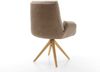 Drehstuhl Clea-Flex Materialmix Schlamm Holzgestell kantig Natur 180° drehbar Bild 5