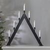 Lichterbogen ,Vind', 7-flammig, Holz, schwarz gebeizt Bild 2