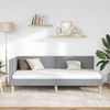 vidaXL Eckbettgestell Hellgrau 90 cm x 190 cm Stoff und Sperrholz 42016181 Bild 3
