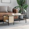 vidaXL Couchtisch mit Regal Sonoma-Eiche 100x51x40 cm Holzwerkstoff 837733 Bild 3