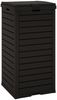 vidaXL Outdoor-Mülltonne Schwarz 41x41x86 cm Polypropylen 364171 Bild 4