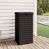 vidaXL Outdoor-Mülltonne Schwarz 41x41x86 cm Polypropylen 364171 Bild 3