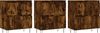 vidaXL Sideboards 3 Stk. Räuchereiche Holzwerkstoff 3190202 Bild 2