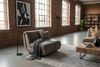 KAWOLA Sessel LAYLA Sitzelement Velvet taupe 74 x 99 x 92 cm Bild 2