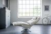 KAWOLA Sessel MIKO Relaxsessel drehbar Leder grau 115 x 94 x 75 cm Bild 2