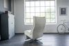 KAWOLA Sessel MIKO Relaxsessel drehbar Leder grau 115 x 94 x 75 cm Bild 5