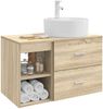 vidaXL Badezimmermöbel-Set 2 pcs Sonoma-Eiche Holzwerkstoff 3403906 Bild 3