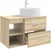 vidaXL Badezimmermöbel-Set 2 pcs Sonoma-Eiche Holzwerkstoff 3403906 Bild 4