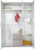 OTTO home Kinderkleiderschrank Kleiderschrank »Riekke« 3-türig mit 2 Schubkästen (1-St) 2 Kleiderstangen, 3 Drehtüren, 2 Schubkästen Bild 3