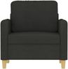 vidaXL Sessel Schwarz 60 cm Stoff 359466 Bild 3