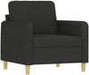 vidaXL Sessel Schwarz 60 cm Stoff 359466 Bild 2