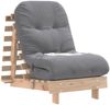 vidaXL Futon Schlafsofa mit Matratze 60x206x11 cm Massivholz Kiefer 846746 Bild 4