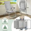 TLGREEN Klappstuhl mit Polsterung,6-fach verstellbarer Campingstuhl, (2 St), Stabiler Aluminiumrahmen & 2 cm dicke Polsterung,bis 150 kg Bild 2