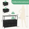 DUMOS Schubkastenkommode Stoffkommode mit Schubladen,Aufbewahrungsschrank,TV-Schrank, Schubladenkommode mit Ablagefläche Bild 2