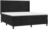 vidaXL Boxspringbett mit Matratze Schwarz 160x200 cm Samt 3132929 Bild 3