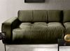 KAWOLA Big Sofa PALACE 3-Sitzer mit Sitztiefenverstellung Velvet oliv 74 x 120 x 298 cm Bild 2