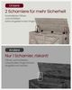 Vasagle Sitztruhe mit Stauraum, Holzspanplatte greige meliert, 100 x 40 x 46 cm Bild 4