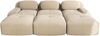 Ecksofa modular in Beige, Cordstoff, montagefrei, 32D hochelastischer Schaumstoff,H 75 x T 298 x B 178 cm Bild 4