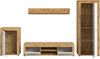 OTTO home Wohnwand AOSTA, Breite 310cm, 4-teilige Wohn-Kombination, (4-St, bestehend aus: Vitrine, Lowboard, Wandboard & Vitrine hoch), Wohnwand, Kombination, Anbauwand, Möbel Set, Schrankwand, Möbel Kombi Bild 4