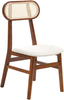 Esszimmerstuhl 2er Set FALLON Holz Braun Hellbeige Bild 4