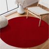Sanat Teppich Uni, rund, Höhe: 13 mm, robuster Kurzflorteppich, große Farbauswahl, Wohnzimmer, alle Räume Bild 4